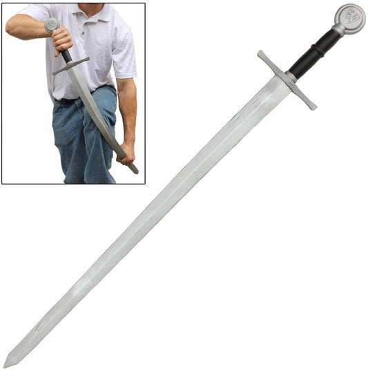 Training Medieval Rampant Lion Practice Children Playing Martial Longsword