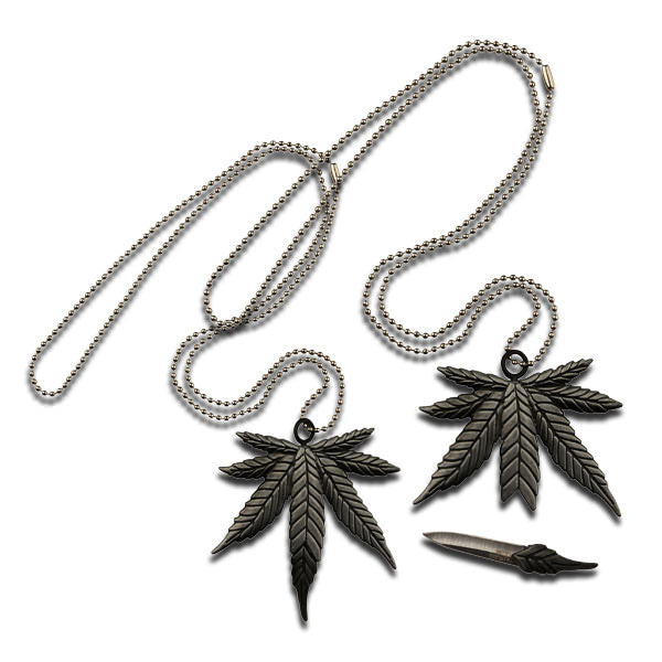 Marijuana Necklace With Hidden Knife