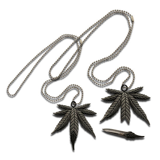 Marijuana Necklace With Hidden Knife
