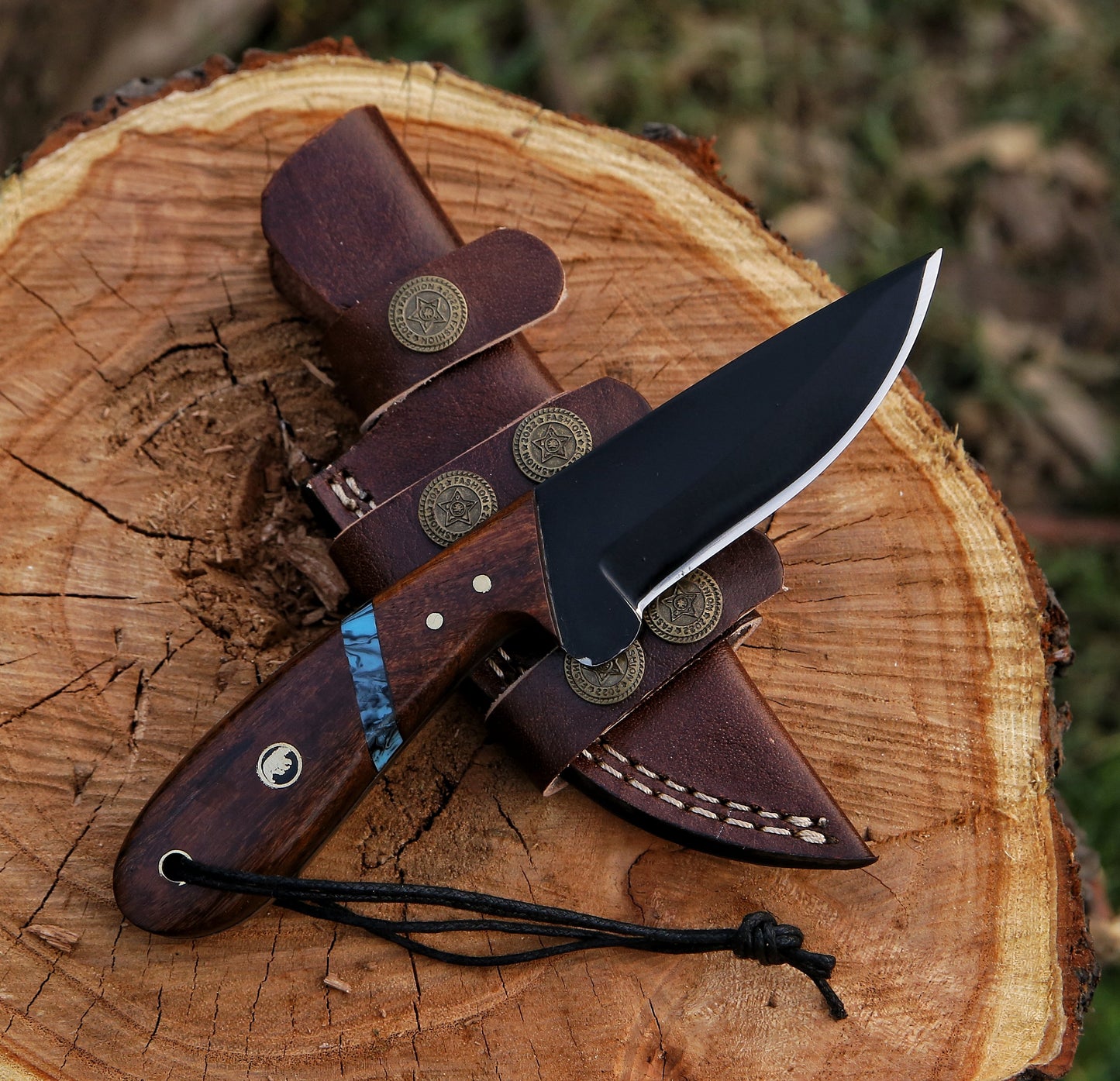 8.3" Hand Forged 1095 High Carbon Steel Custom Handmade Hunting Skinning Knife