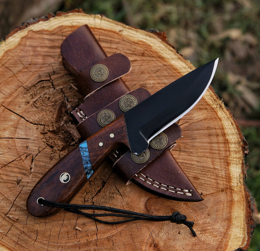 8.3" Hand Forged 1095 High Carbon Steel Custom Handmade Hunting Skinning Knife