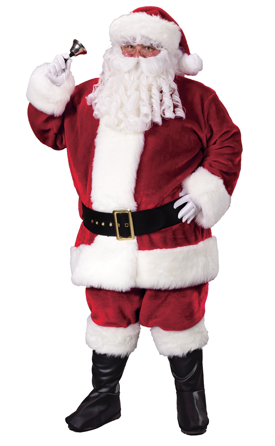 Men's Plus Size Santa Plush Crimson