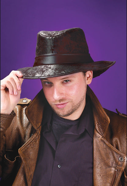 Fedora Leather-Look