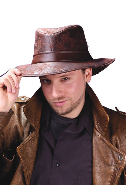Fedora Leather-Look