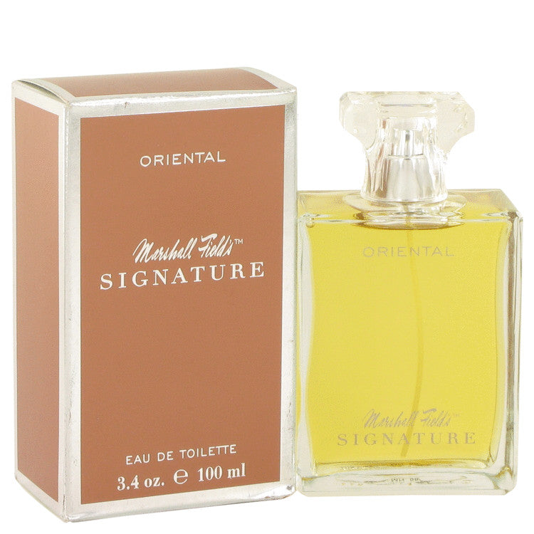 Marshall Fields Signature Oriental by Marshall Fields Eau De Toilette Spray (Scratched box) 3.4 oz for Women