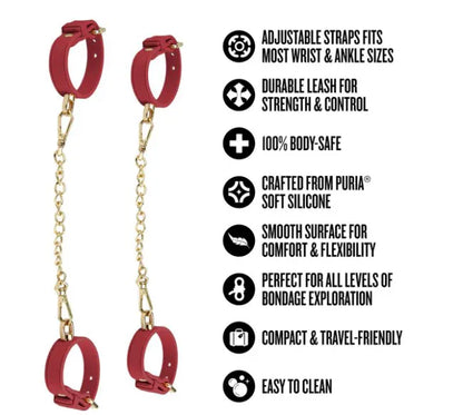 Temptasia Ardor – Silicone Wrist and Ankle Restraints Set