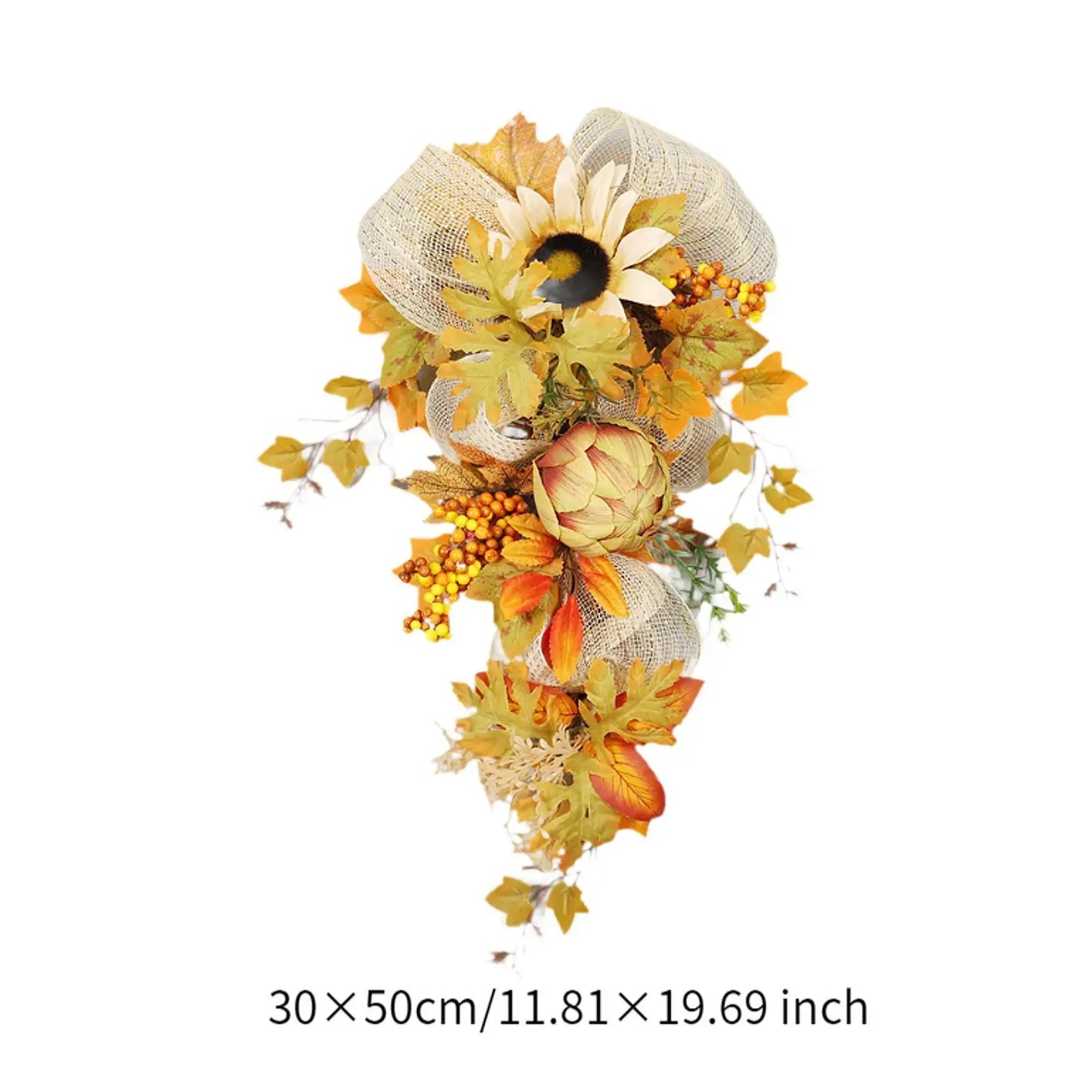 Fall Harvest Wreath Garland for Christmas Decor