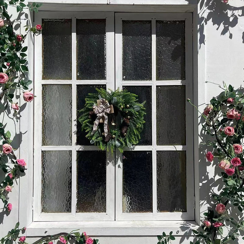 Farmhouse Christmas Wreath with Bells