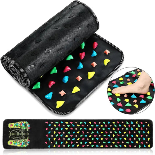 Acupressure Foot Massage Pad Reflexology Health Walk Mat Black