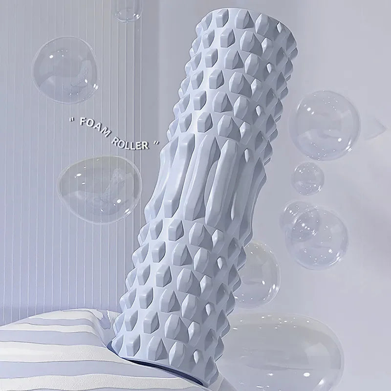 High Density Foam Roller for Muscle Massage Blue, 45×12cm