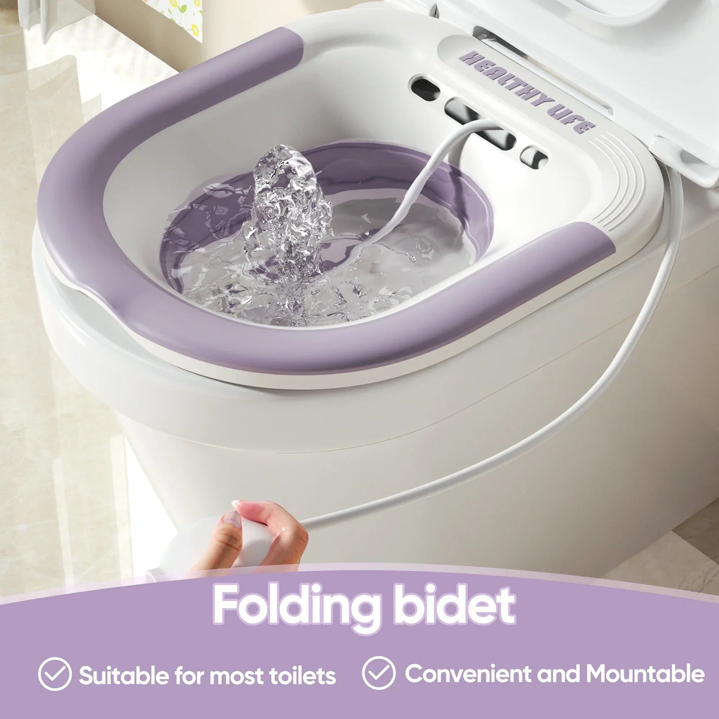 Folding Sitz Bath for Pregnant Women & Hemorrhoid Relief