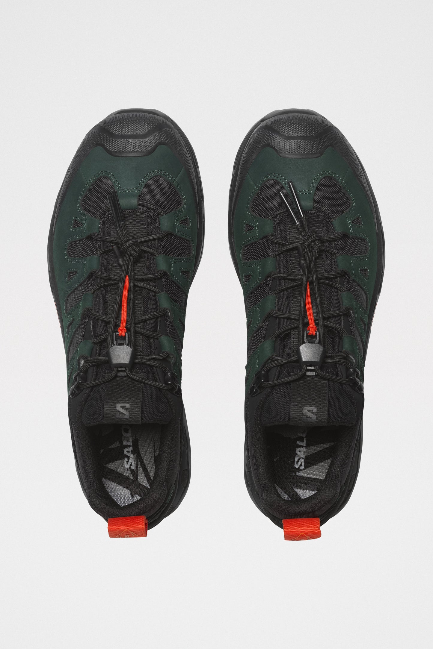 Salomon x GR10K Quest Low 2 Black / Ponderosa Pine / Flame Scarlet