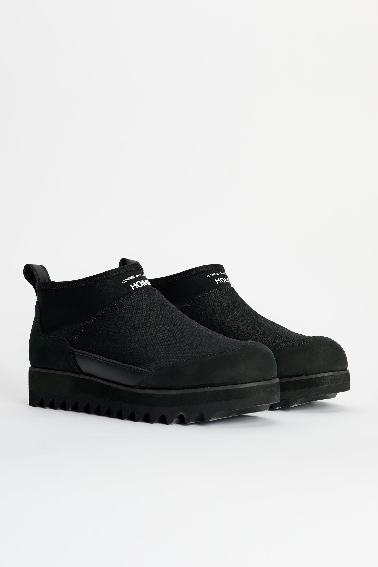 Comme des Garçons Homme Ripstop x Leather Boot Black