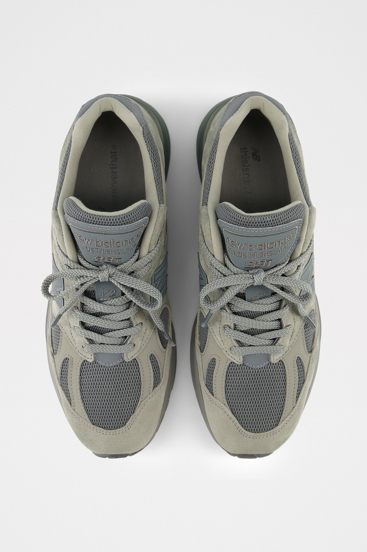 New Balance Made in UK x thisisneverthat 991v2 Grey