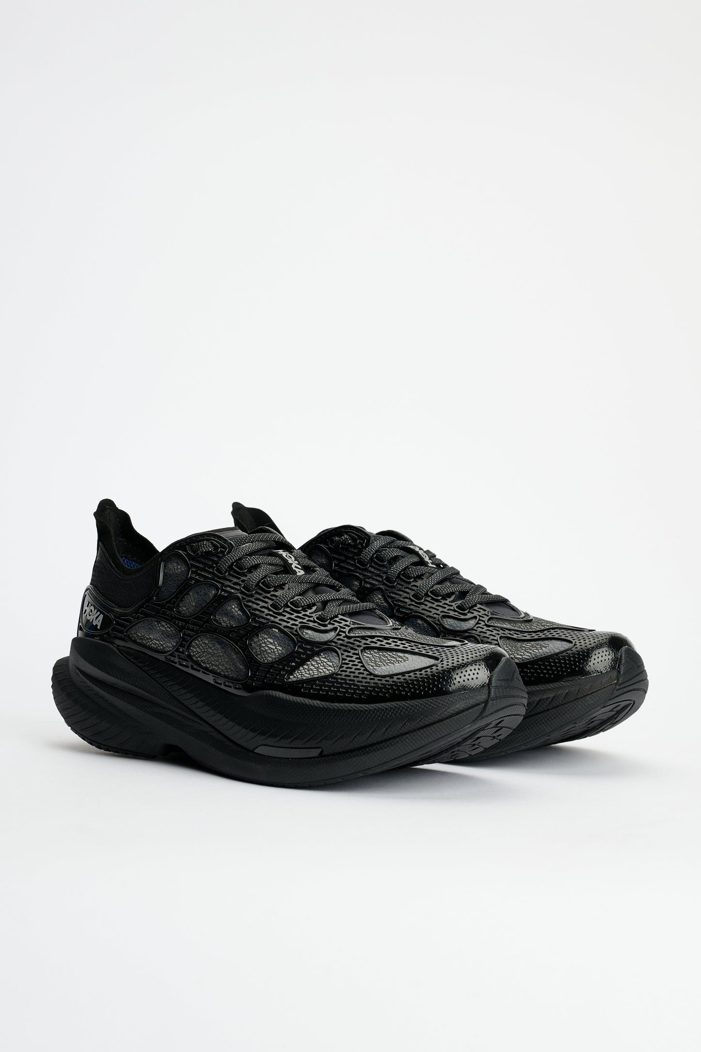 HOKA U Mach x Caged Black / Midnight Blue