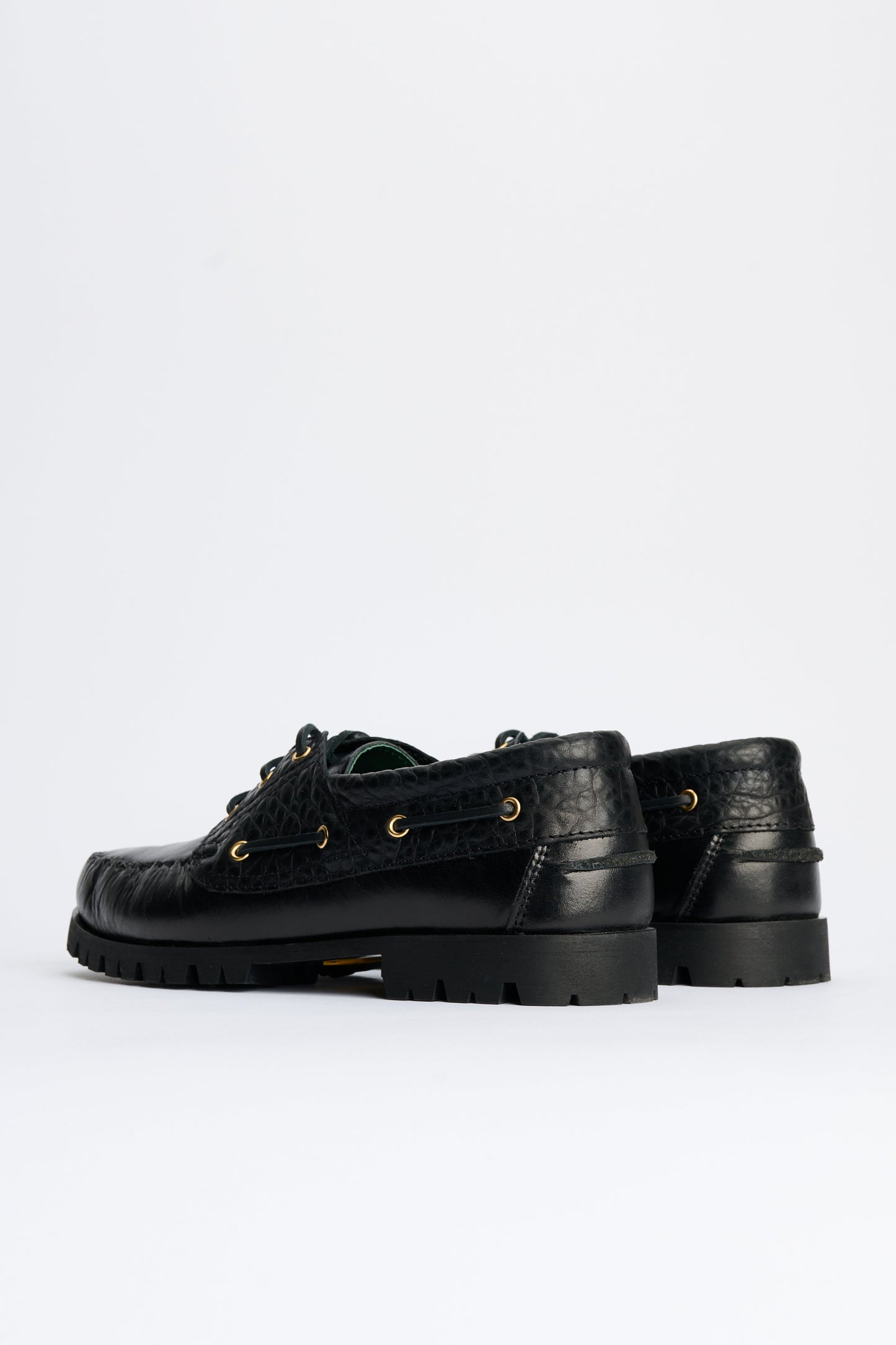 VINNY’s Aztec Boat Shoe Black