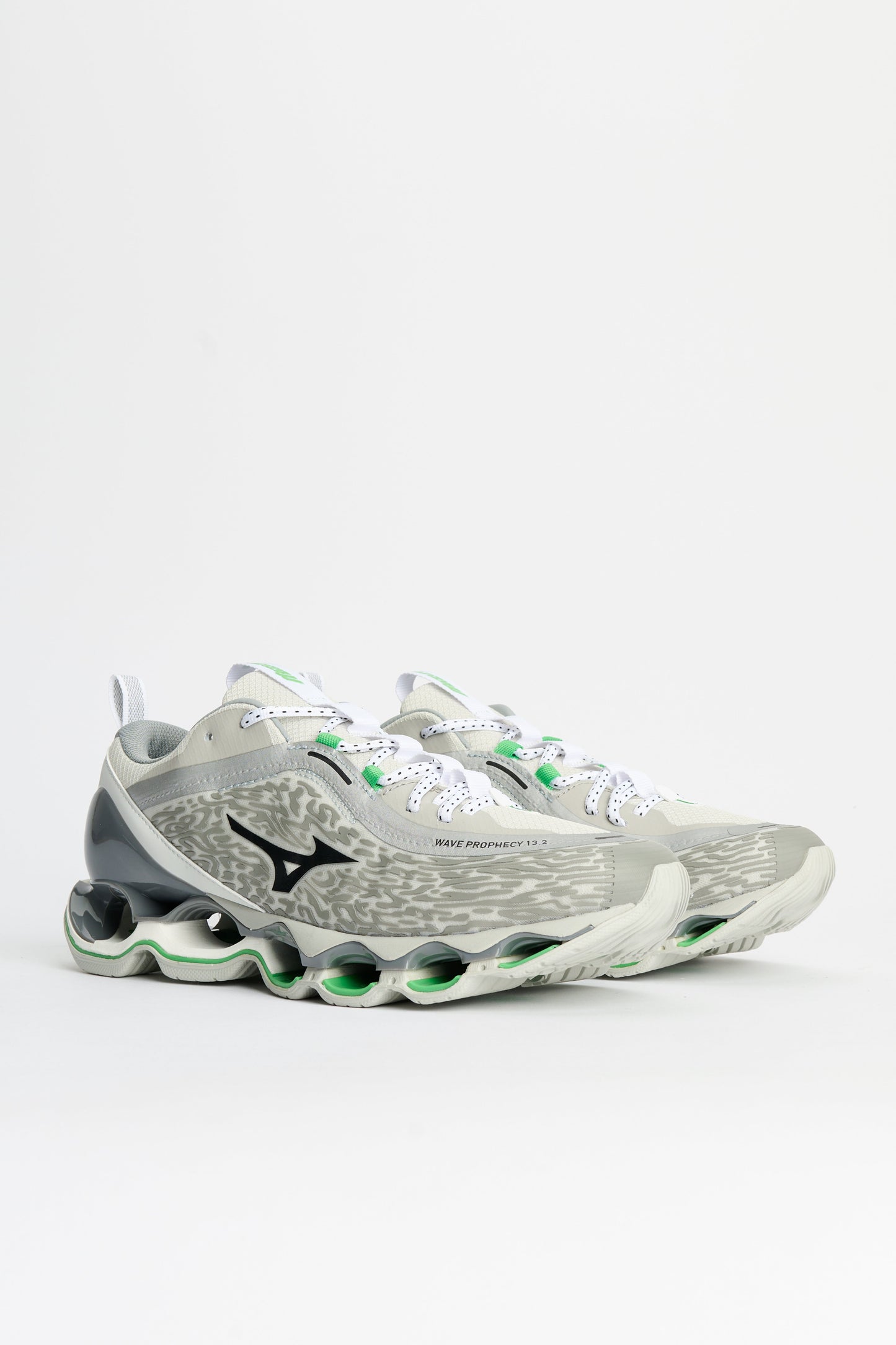 Mizuno Wave Prophecy 13.2 Harbor Mist / Black / Vibrant Green