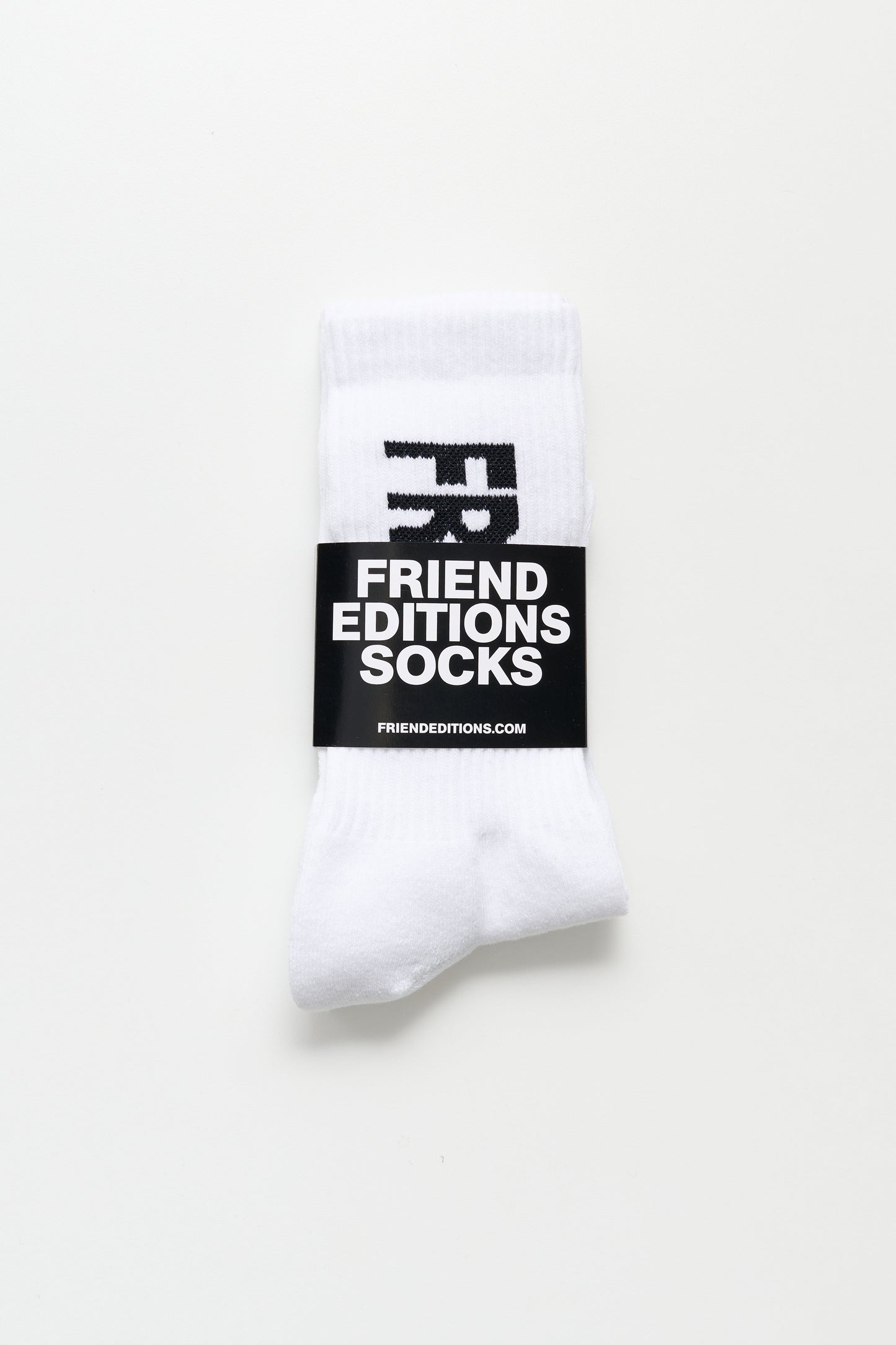 Friend Editions Stretch Monogram Socks Black / White