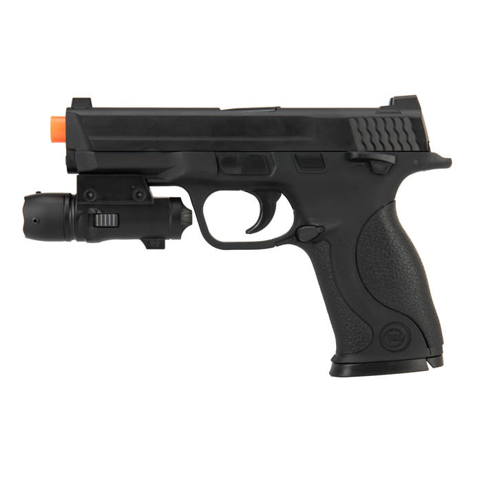 G53 Metal Slide Full Size Airsoft Spring Pistol Black With Laser