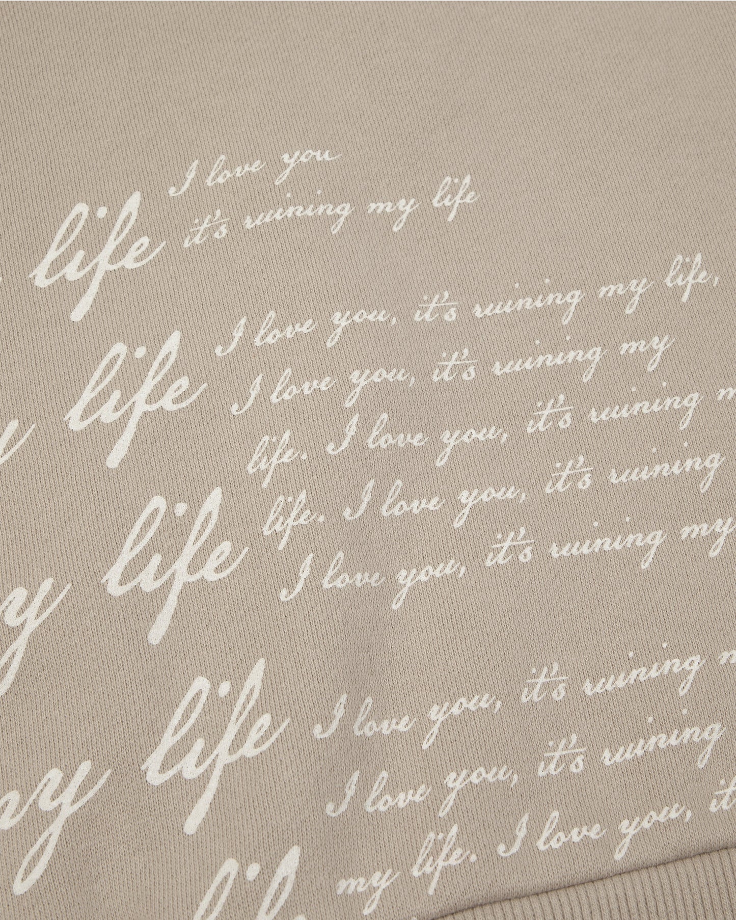 I Love You It's Ruining My Life Boxy Cropped Crewneck