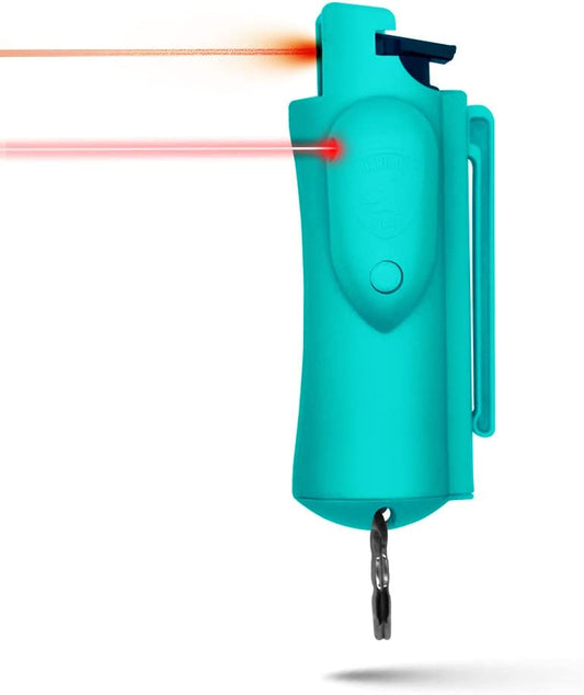Accufire Green Hard Case Keychain Pepper Spray with Laser Sight
