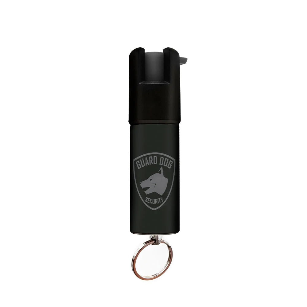 Black Keychain Mini Pepper Spray for Self Defense - Safety Twist Top to Prevent Accident