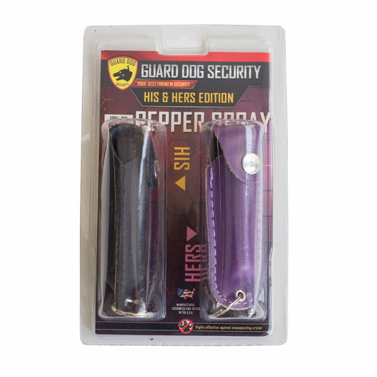 2-Pack His & Hers Personal Defense Keychain Pepper Sprays