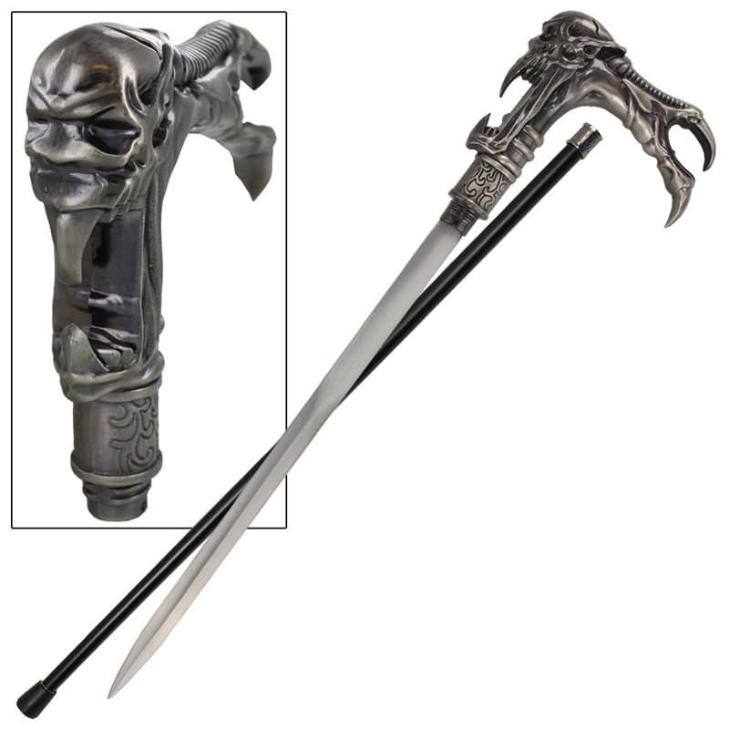 Galaxy Cyborg Alien Walking Cane Sword  - TOPHATTER'S ARMORY DEALS