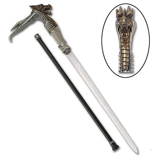 Galaxy Cyborg Dragon Walking Sword Cane