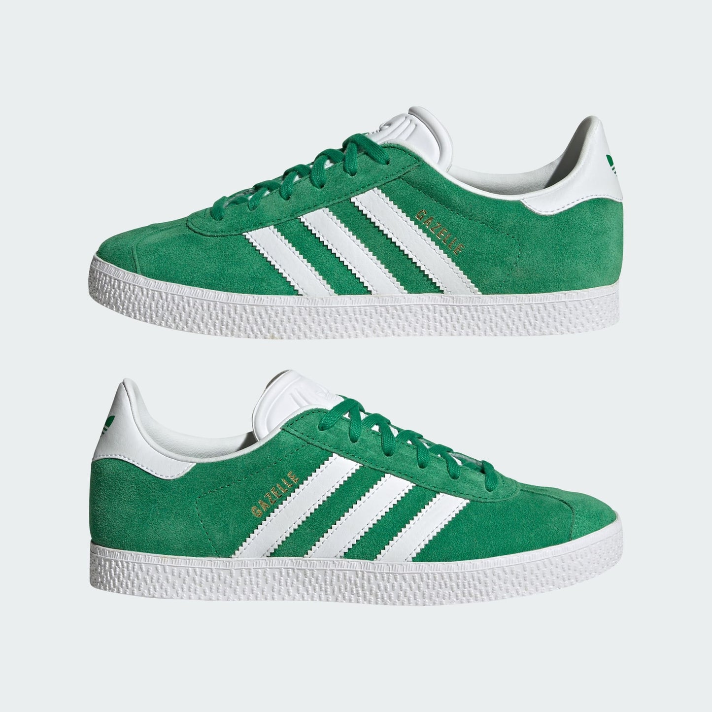 [IE5612] Youth adidas Originals Gazelle ‘Green White'
