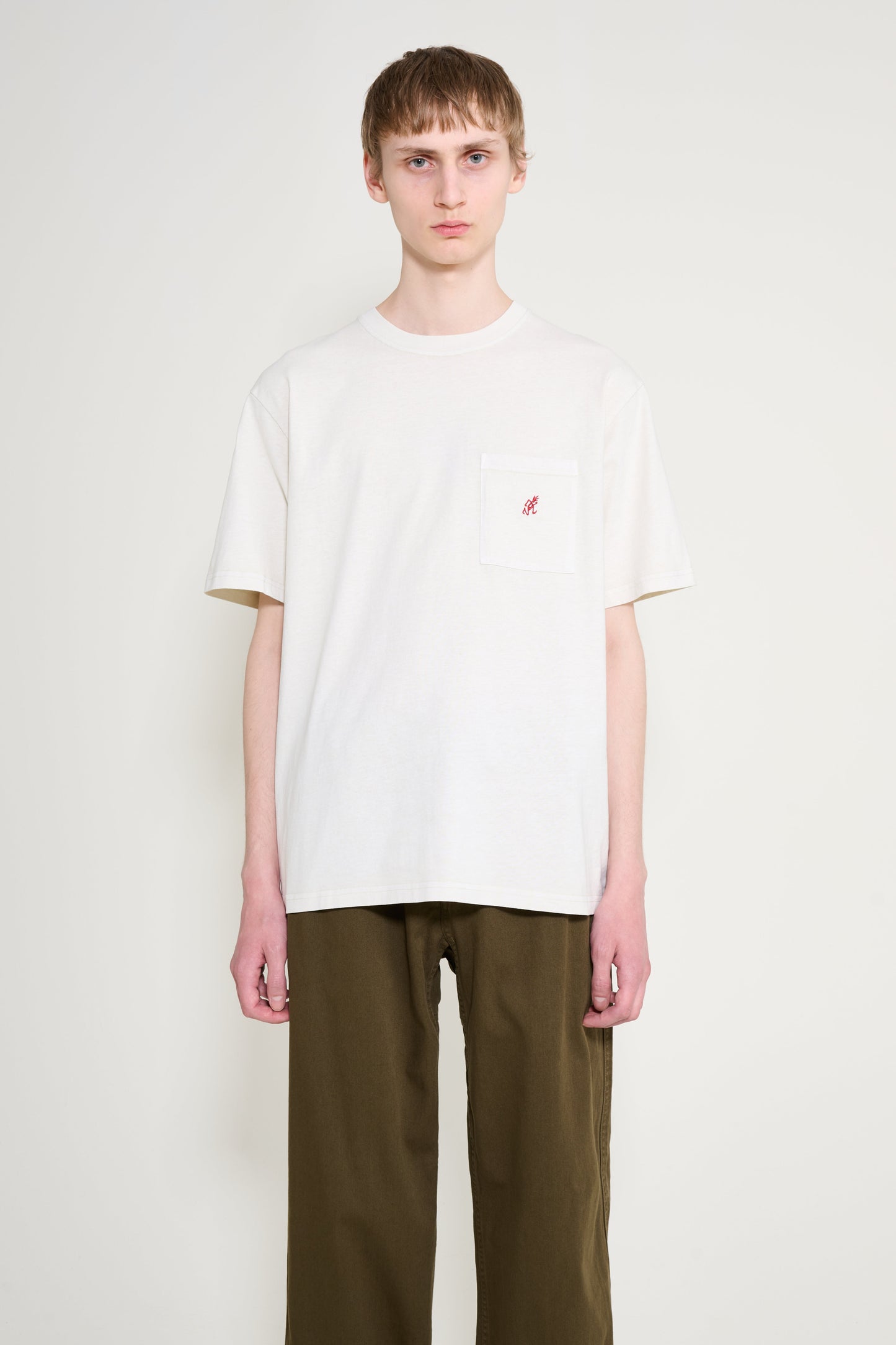 Gramicci One Point Tee Pigment Dyed Natural Pigment