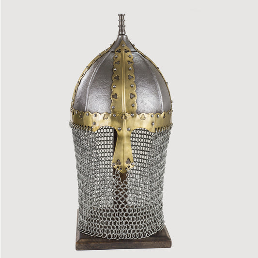 Russian Boyar Battle Helmet 16 Guage With Stand