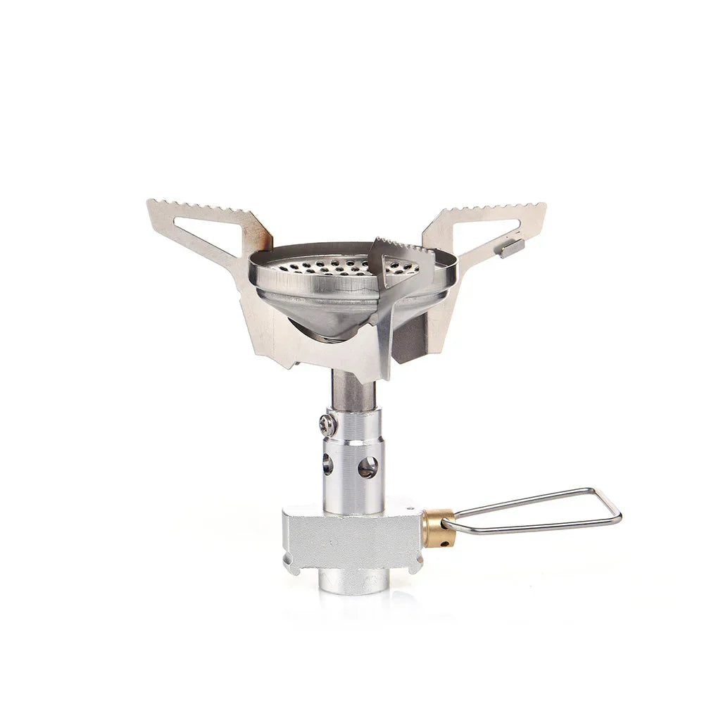 Camping Gas Mini Backpack Stove Silver