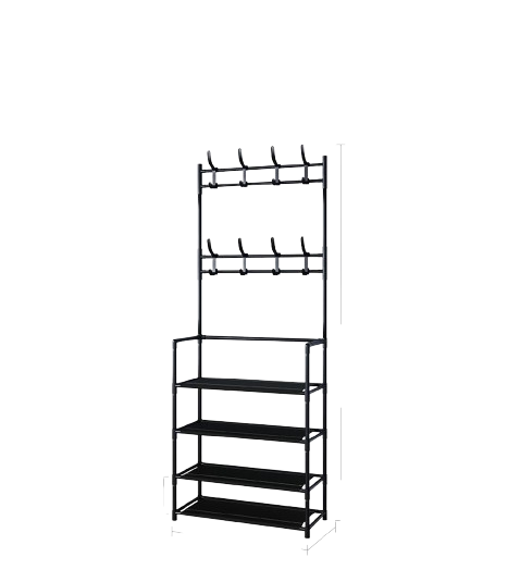 Coat Rack Clothes Hanger Floor Hanger Storage Wardrobe Clothing Drying Racks Shoe Rack Bathroom Furniture Hanger Rack Hangers