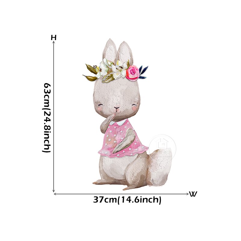 Baby Room Cute Ballet Bunny Wall Stickers