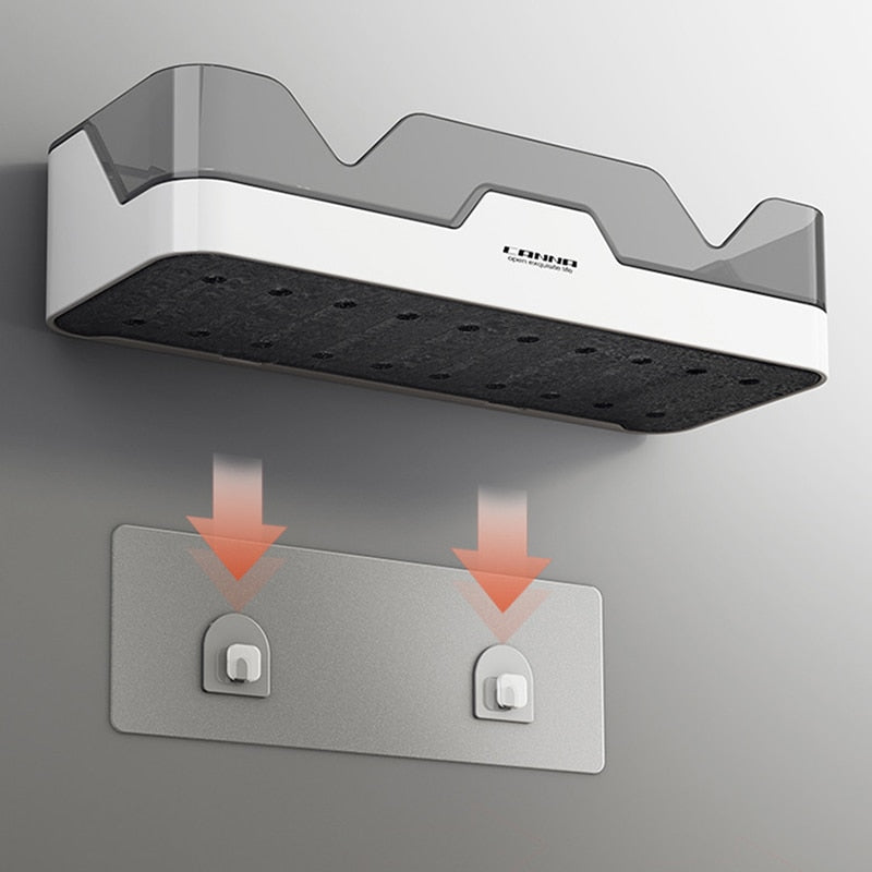 Wall-mounted Plastic Storage Shelf