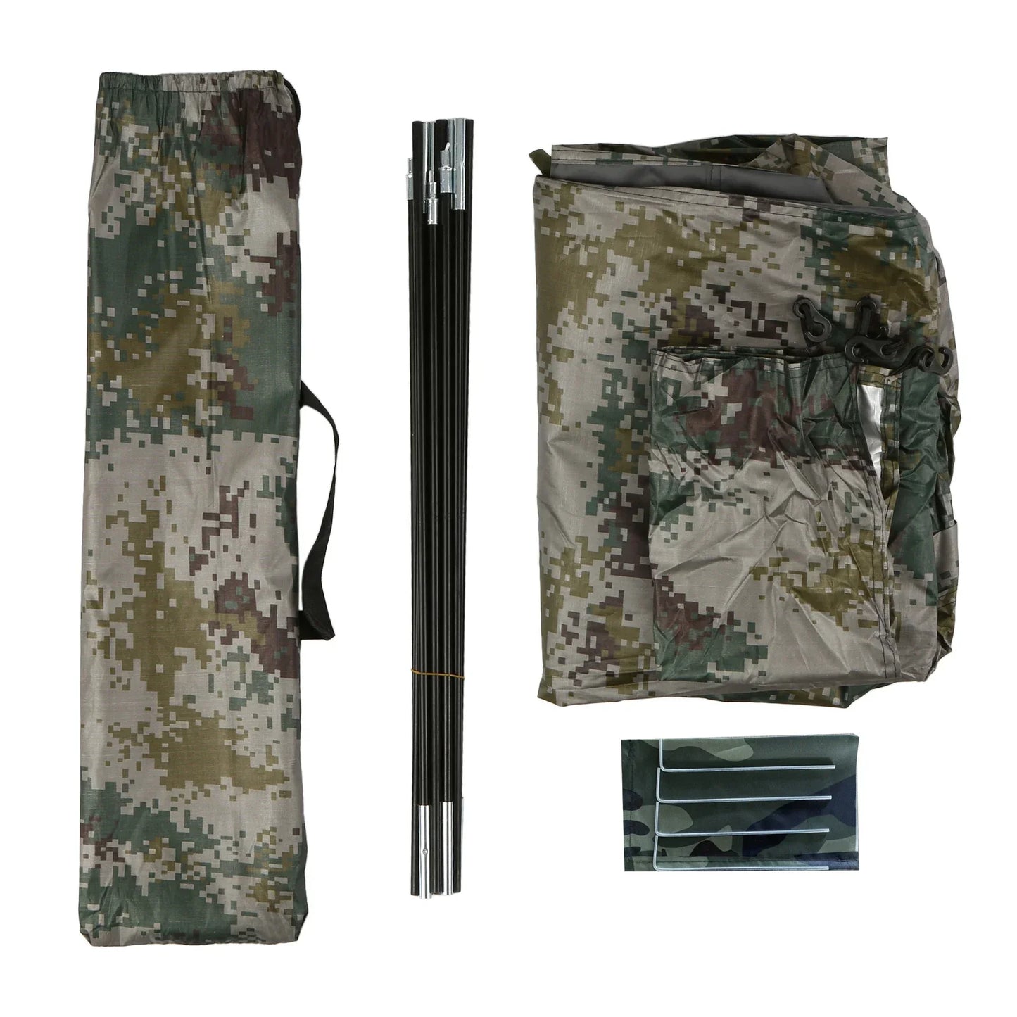 1-Person Camping Tent with Mesh Ventilation Green
