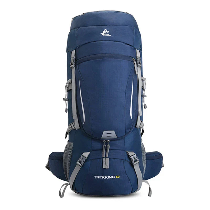 Waterproof Hiking Backpack Camping Rucksack Blue