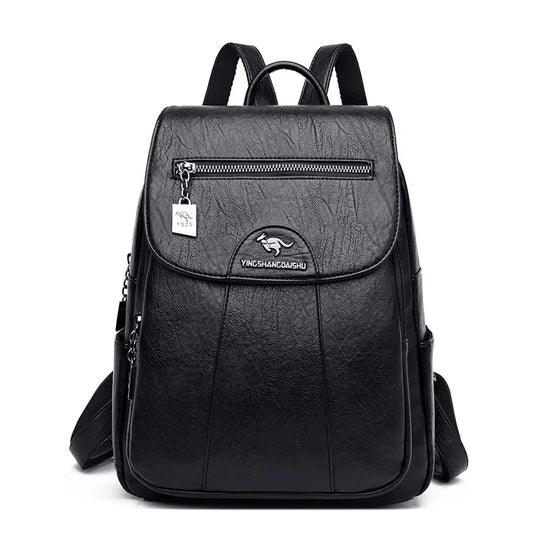 Vintage Soft Leather Women's Backpacks