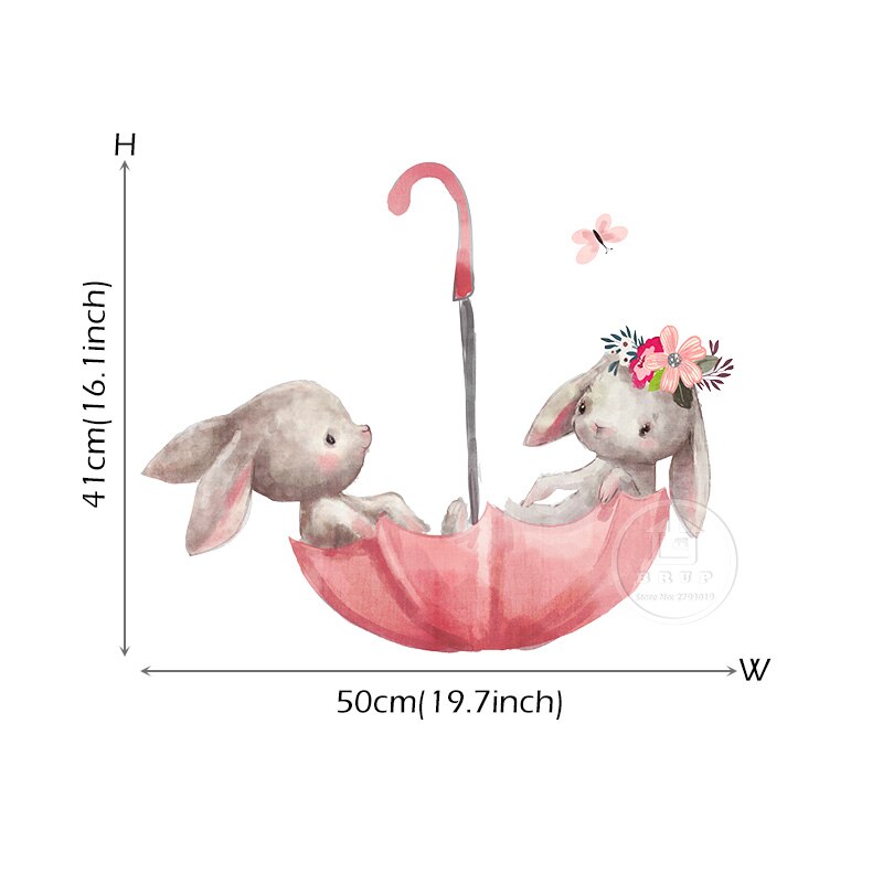Baby Room Cute Ballet Bunny Wall Stickers
