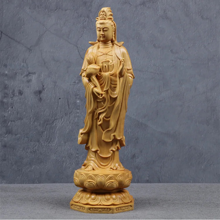 Wooden Guanyin - Ru Laifo Statue