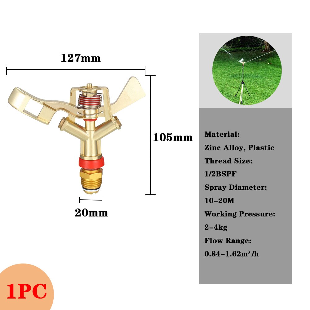 NNOBA Impulse Sprinkler Garden Watering on Tripod Base