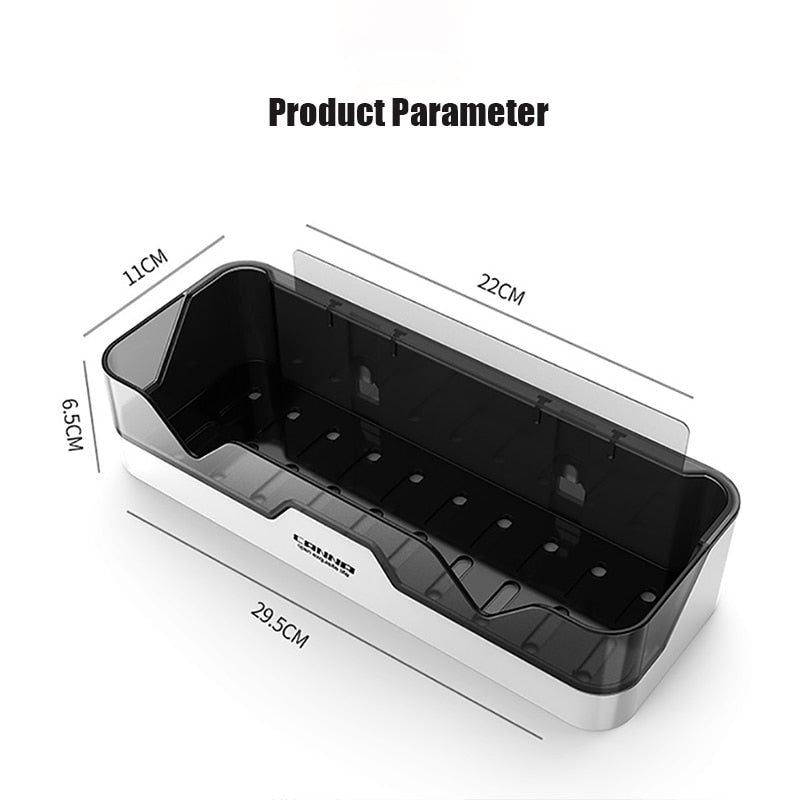 Wall-mounted Plastic Storage Shelf