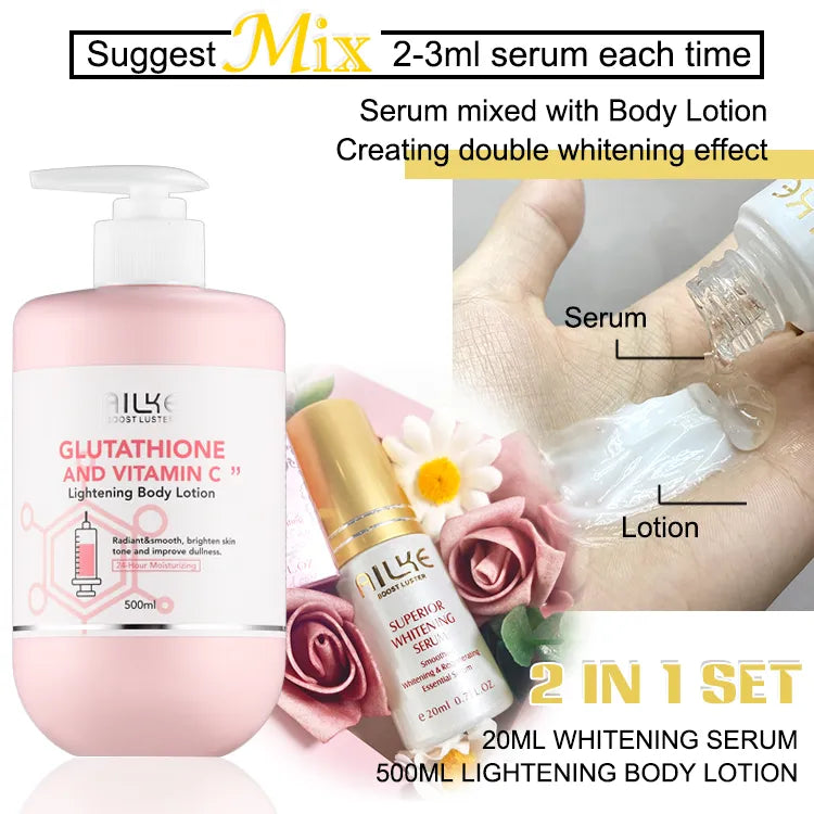 Whitening Black Spots Corrector, Body Skin Care Lotion, With Glutathion, Shea Butter, Collagen, Moisturizing Body Cream