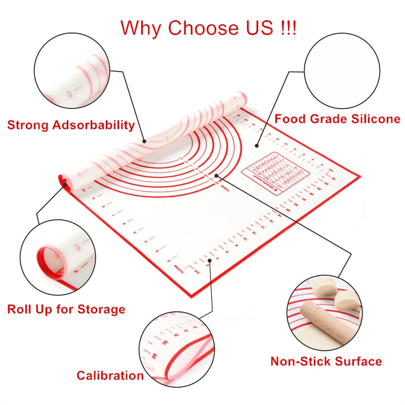 Silicone Baking Mat Dough Maker