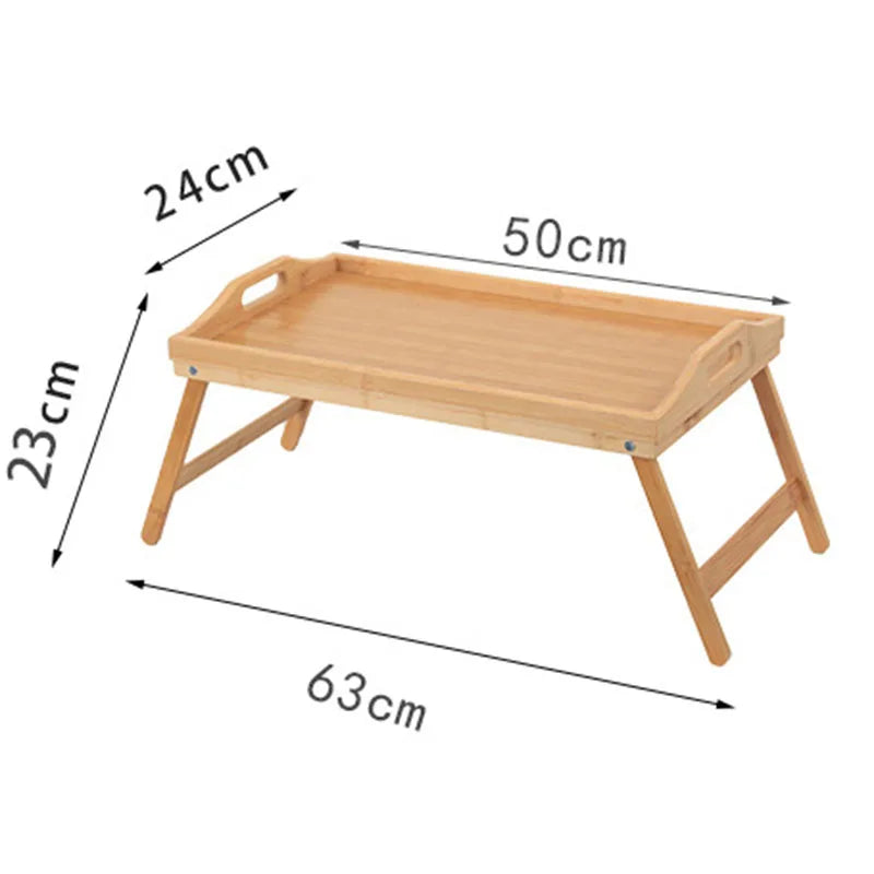 Foldable Laptop Stand & Breakfast Tray - Cozy Bedroom Desk