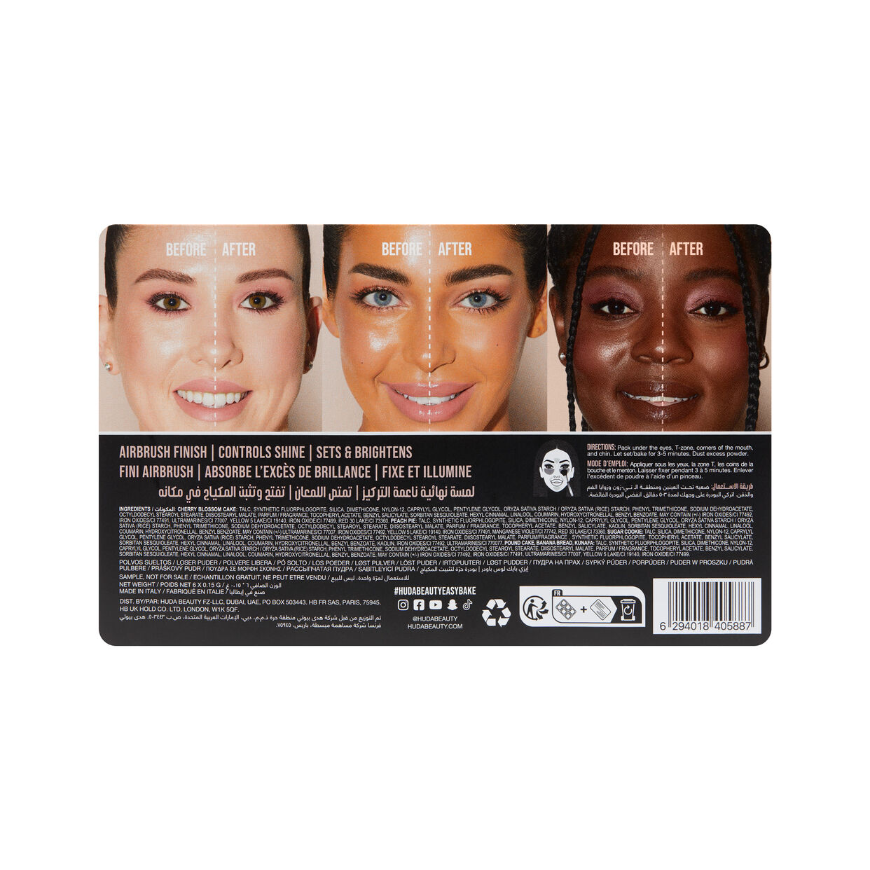 Easy Bake Loose Powder Blister 6 x 0.15g