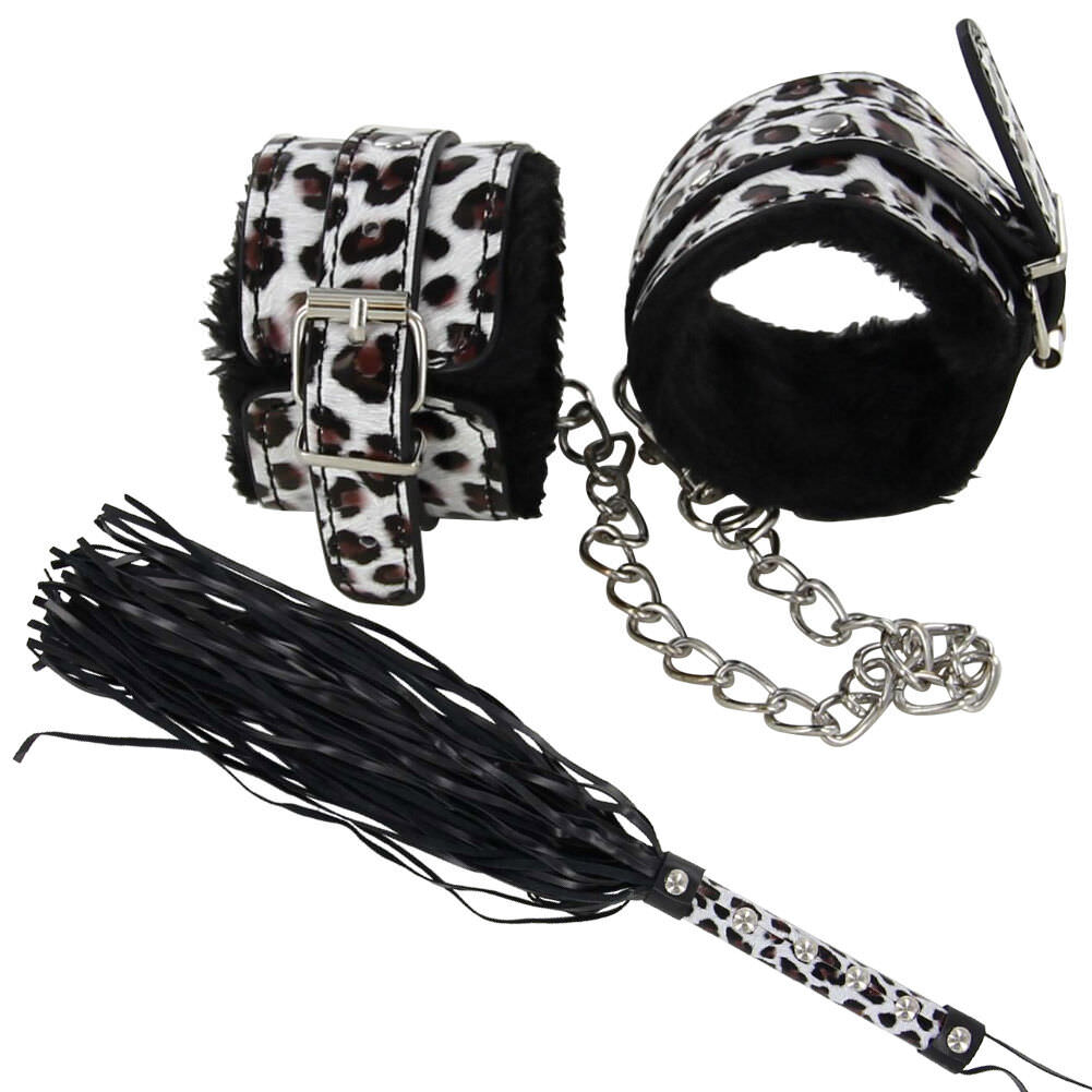 Novelty Asking for Trouble Leather Adult Restraint Set