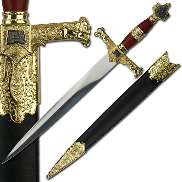 22" Red King Solomon Dagger Short Sword  - TOPHATTER'S ARMORY DEALS