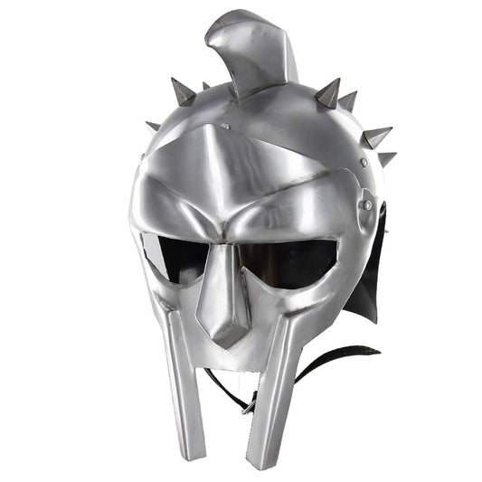 Spaniard Maximus Roman Gladiator Helmet With Stand